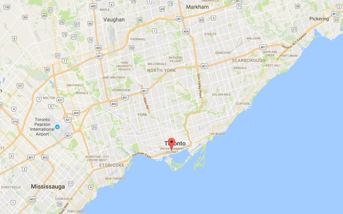 Karta över clear lake district Toronto
