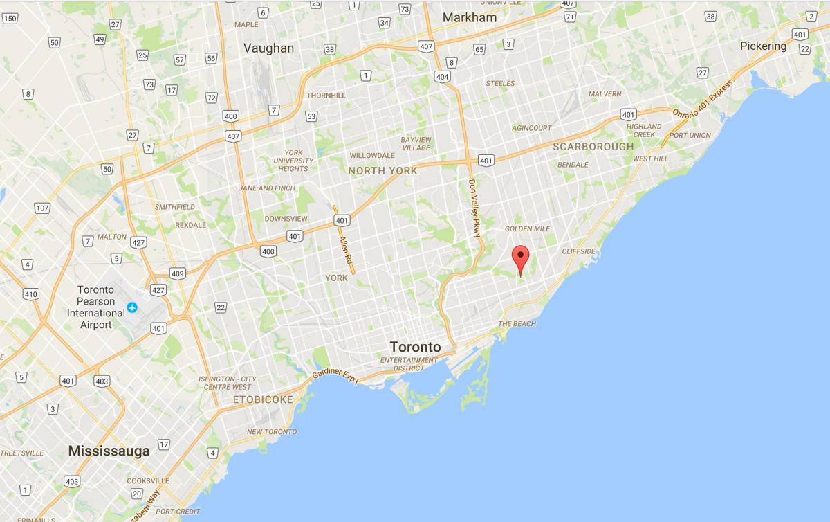 Karta över Crescent Stan Toronto