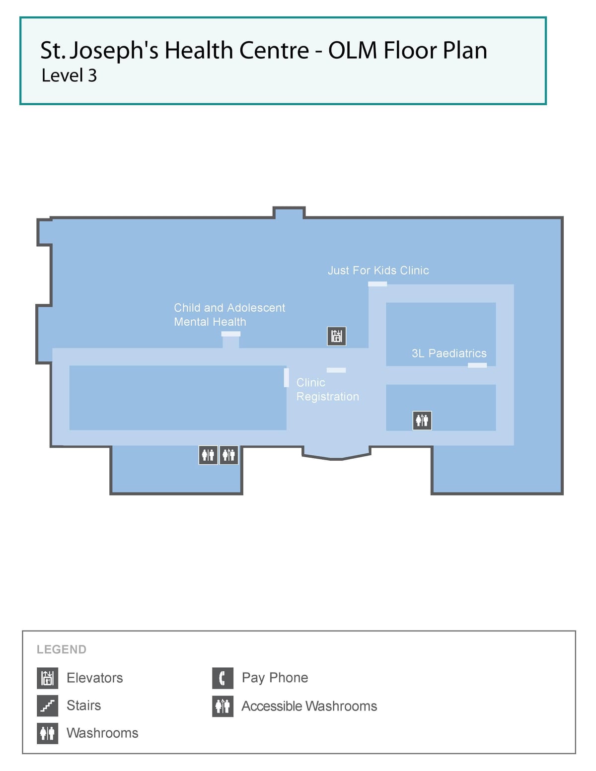 Karta över St. Joseph ' s Health centre Toronto OLM nivå 3