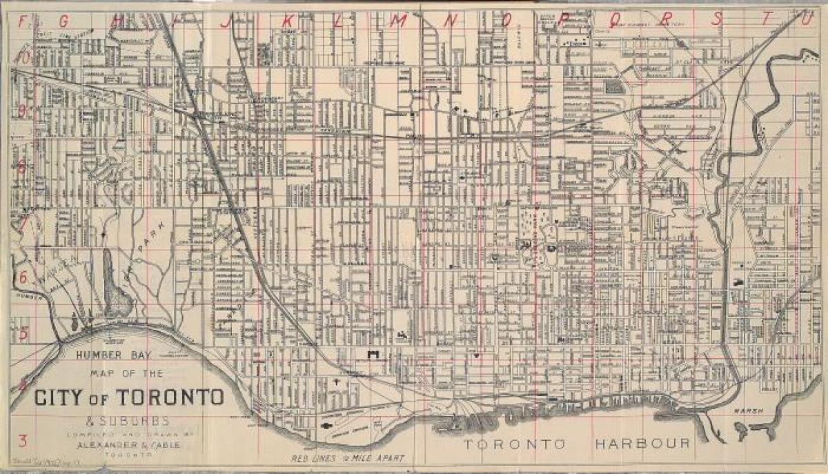 Karta över Toronto 1902