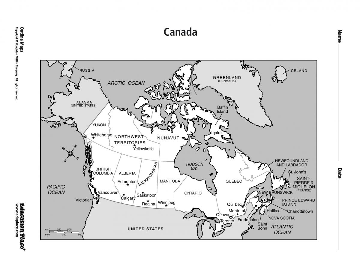 Karta över Toronto kanada på