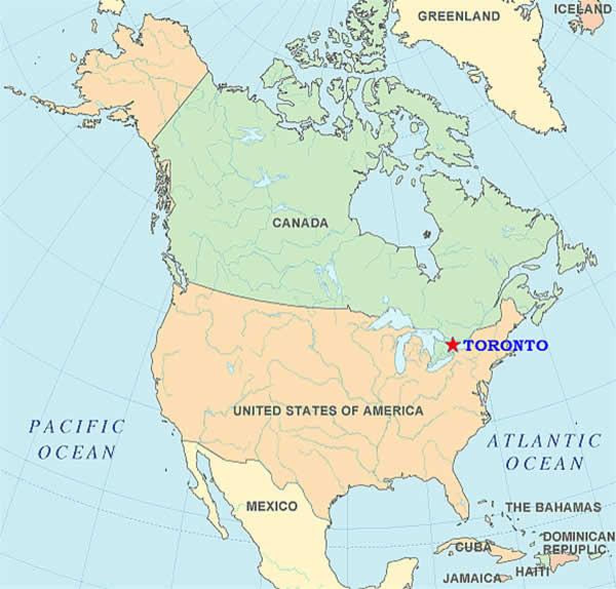 Karta över Toronto på usa