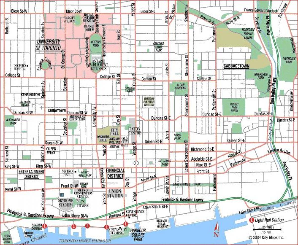 Karta av University of Toronto Kanada