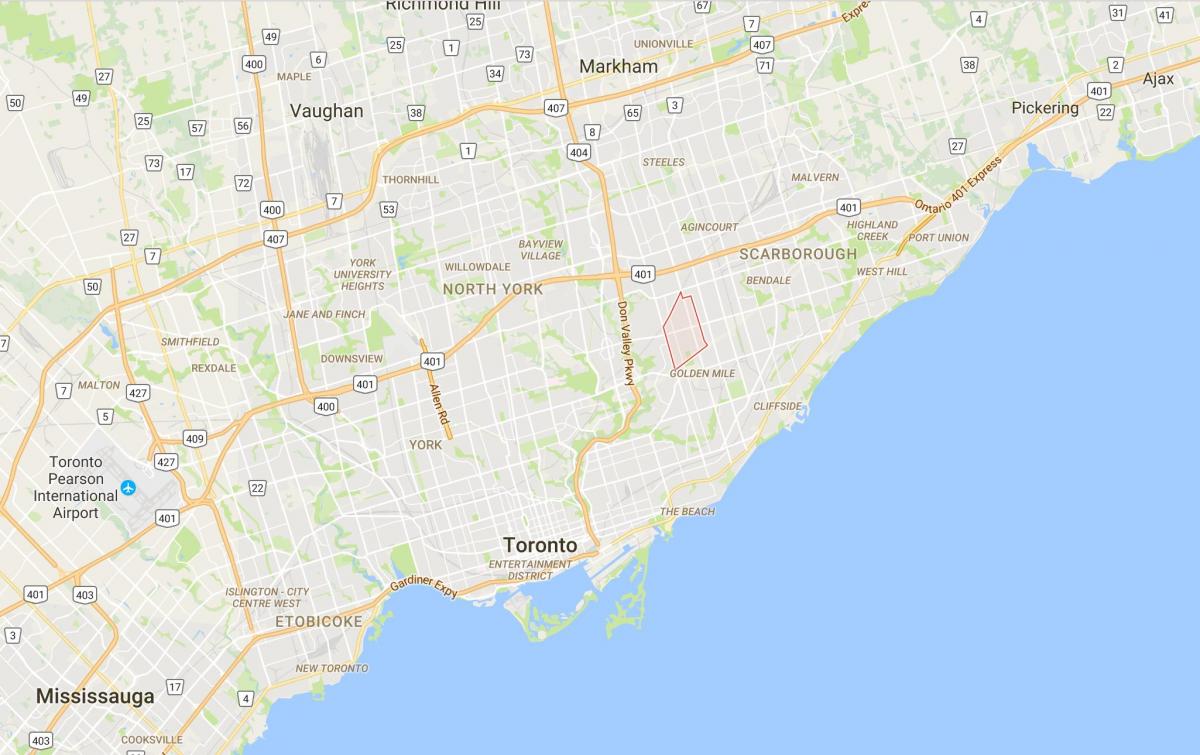 Karta över Stockholm-distriktet Toronto