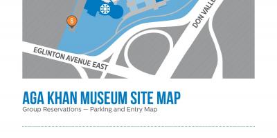 Karta över Aga Khan museum