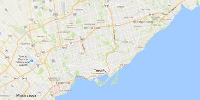Karta över Alderwood Parkviewdistrict Toronto