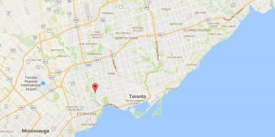 Karta över Barnet Point-distriktet Toronto
