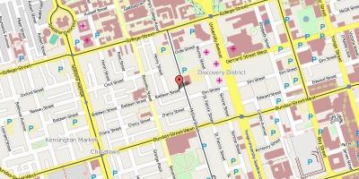 Karta över Baldwin Byn Toronto