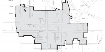 Karta över Bloor Yorkville-Toronto boudary