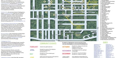 Karta över Cabbagetown händelser Toronto