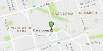 Karta över Casa Loma Toronto