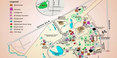 Karta från Centennial Park Utsläppen Toronto