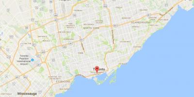 Karta över clear lake district Toronto