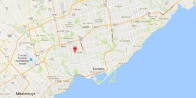 Karta över Eglinton West Toronto
