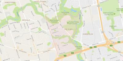 Karta över Elms grannskapet Toronto
