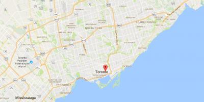 Karta över Gamla Stan Toronto
