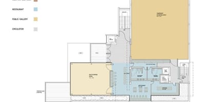 Karta över Gardiner museum andra våningen