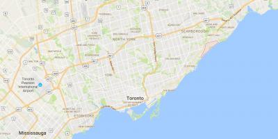 Karta över Guildwood distriktet Toronto