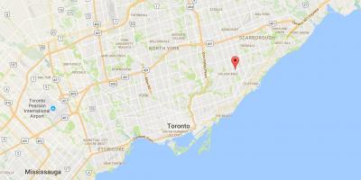 Karta över Ionview distriktet Toronto