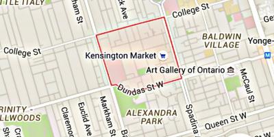 Karta över Kensington Market