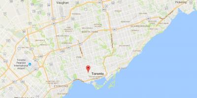 Karta över stadsdelen Little Italy Toronto