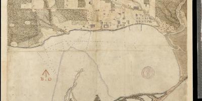 Karta över land York Torontos första centure 1787-1884