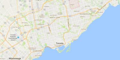 Karta över Milliken distriktet Toronto