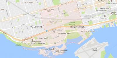 Karta över Niagara grannskapet Toronto
