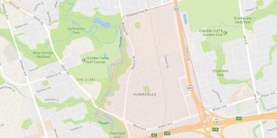 Karta över Pelmo Park – Humberlea grannskapet Toronto
