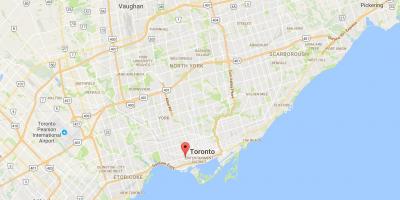 Karta över Queen Street West Toronto
