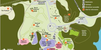 Karta över RBG Arboretum