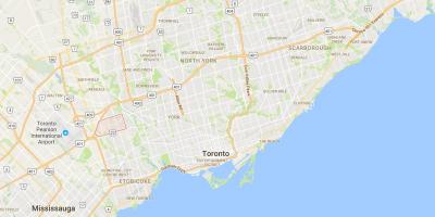 Karta över Richview distriktet Toronto