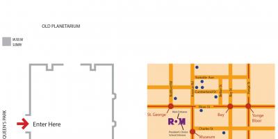 Karta över Royal Ontario Museum parkering