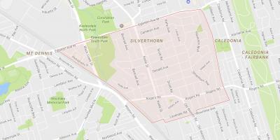 Karta över Silverthorn grannskapet Toronto