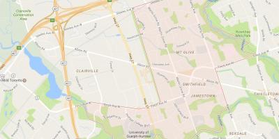 Karta över Smithfield grannskap grannskap Toronto
