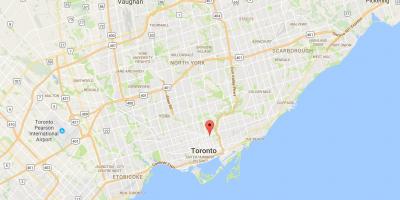 Karta över St. James Stan Toronto