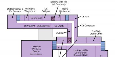 Karta över St. Joseph ' s Health centre Toronto Sunnyside nivå 2
