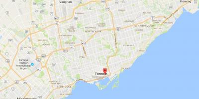 Karta över St. Lawrence-distriktet Toronto