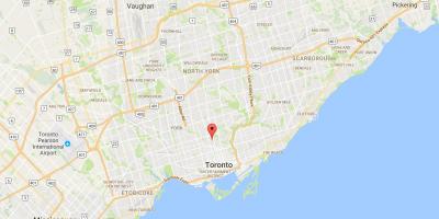 Karta över Summerhill distriktet Toronto