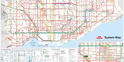 Karta över Toronto buss