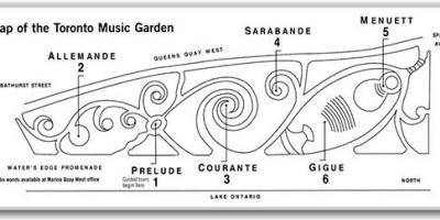 Karta över Toronto Musik Trädgård