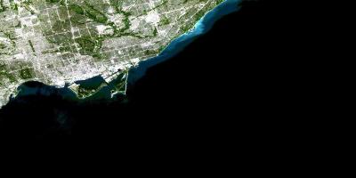 Karta över Toronto satellit -