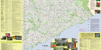 Karta över trädgården Toronto east