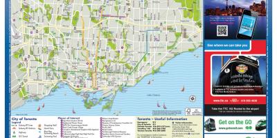 Karta av turism Toronto